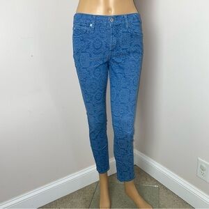 7 For All Mankind Skinny Jeans | Blue & Silver | Size 27